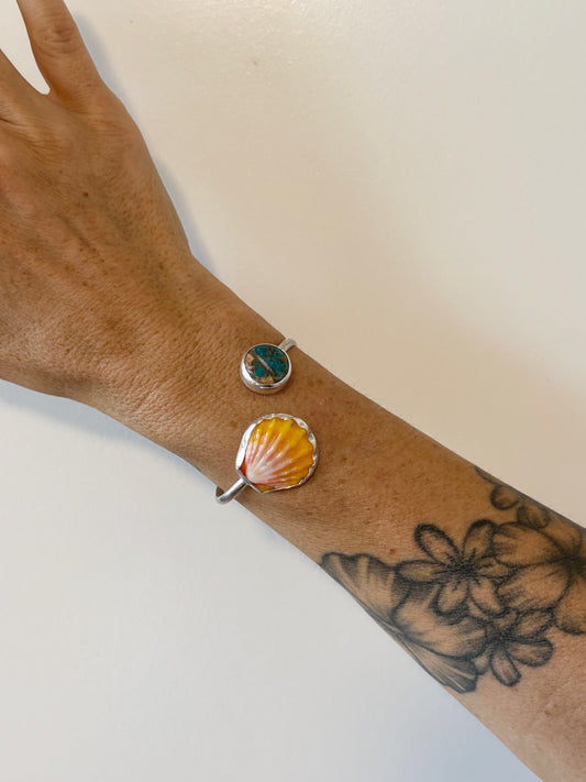 Sunrise Shell + Oyster cuff