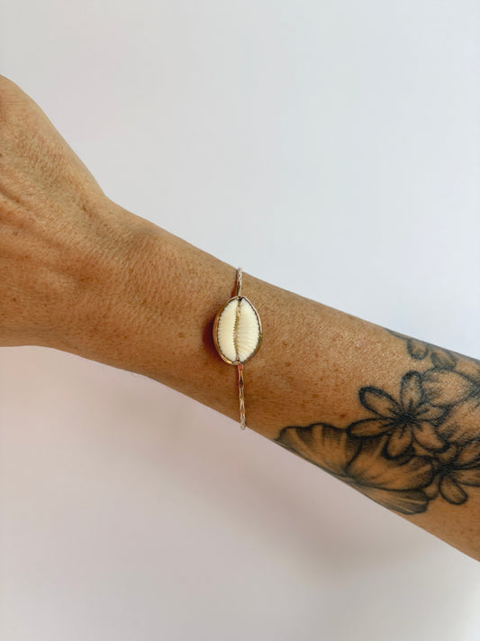 Granulated Cowrie Bangle