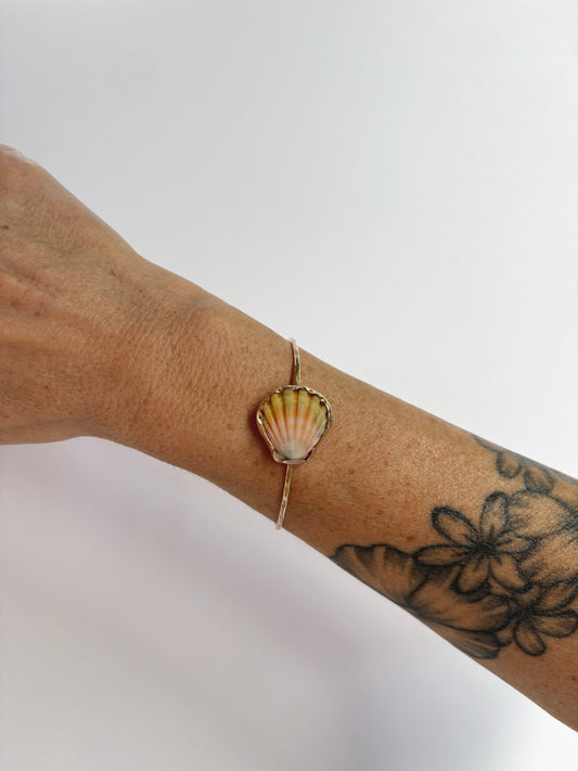 Sunrise Shell Bangle